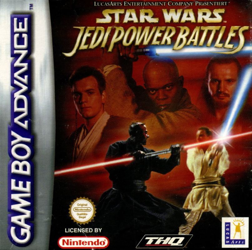 Star Wars: Jedi Power Battles box art for GameBoy Advance